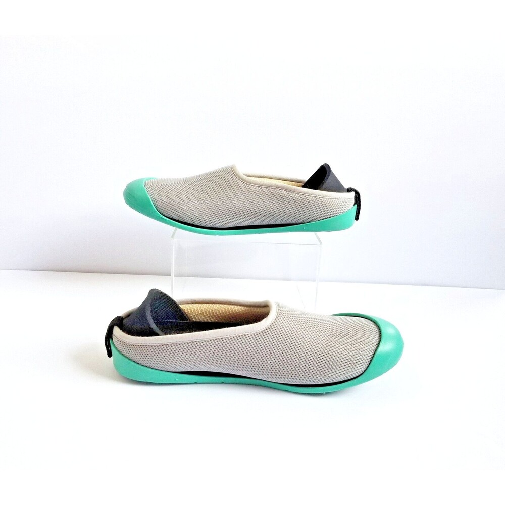 MAHABIS Summer Slippers Sz 38 Women's US 7.5 Light Gray Aqua Removable Soles - Picture 6 of 11
